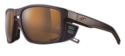 Julbo Shield Sunglasses Brown/Black - REACTIV High Mountain 2-4 Lens