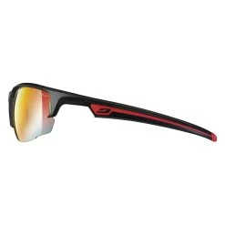 Julbo Venturi Sunglasses - Mat Black - Red - Zebra Light Fire Yellow Fire Flash Lens|-|Lunettes De Soleil Venturi - Mat Black - Red - Lentille Zebra Light Fire Yellow Fire Flash -Julbo Shop JUL J4703122 7ENo 20Color 7ESide