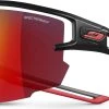 Julbo Aero Sunglasses - Unisex|-|Lunettes De Soleil Aero - Unisexe 1 Julbo Aero Sunglasses - Unisex|-|Lunettes De Soleil Aero - Unisexe -Julbo Shop JUL JS483 11 14 7EBlack 20 20Red