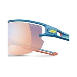 Julbo Aero Blue Sunglasses - Photochromic Zebra Light Cat 1-3 Lens -Julbo Shop Julbo Aero Blue La Reunion ZI Fire Sunglasses NZ 04