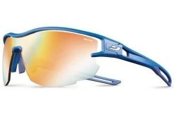 Julbo Aero Blue/Blue/White Sunglasses - Reactiv Performance 1-3 LAF