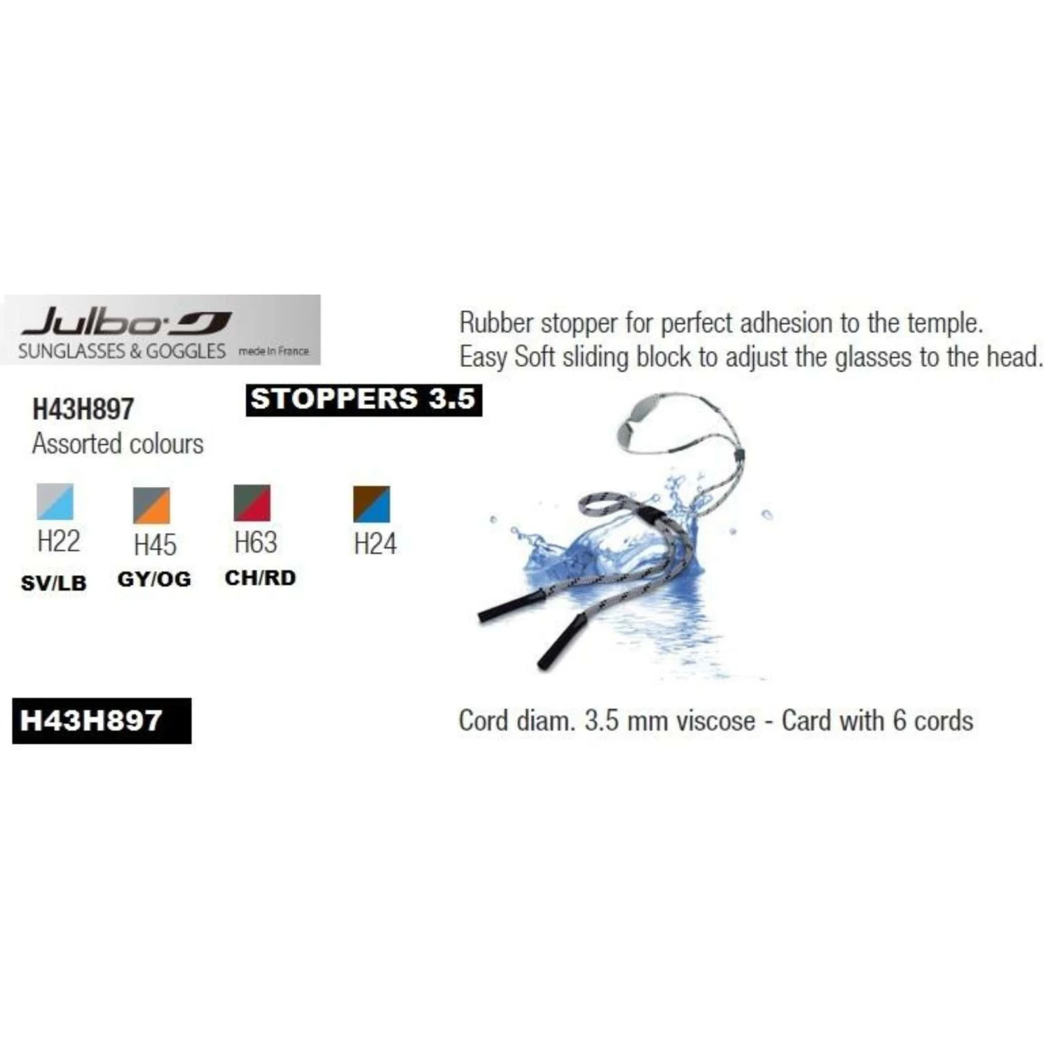 Julbo Eyewear Stopper - 3.5mm 4 Julbo Eyewear Stopper - 3.5mm - Image 2