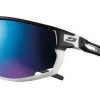 Julbo Rush White/Black Sunglasses - Spectron 3CF Blue Lens 1 Julbo Rush White/Black Sunglasses - Spectron 3CF Blue Lens -Julbo Shop Julbo Rush White black Sunglasses Spectron 03CF Lens NZ J5341111 Further Faster NZ