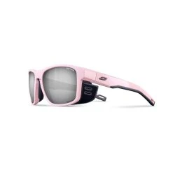 Julbo Shield M Shiny Pastel Pink / Dark Grey Sunglasses - Spectron 4 Lens