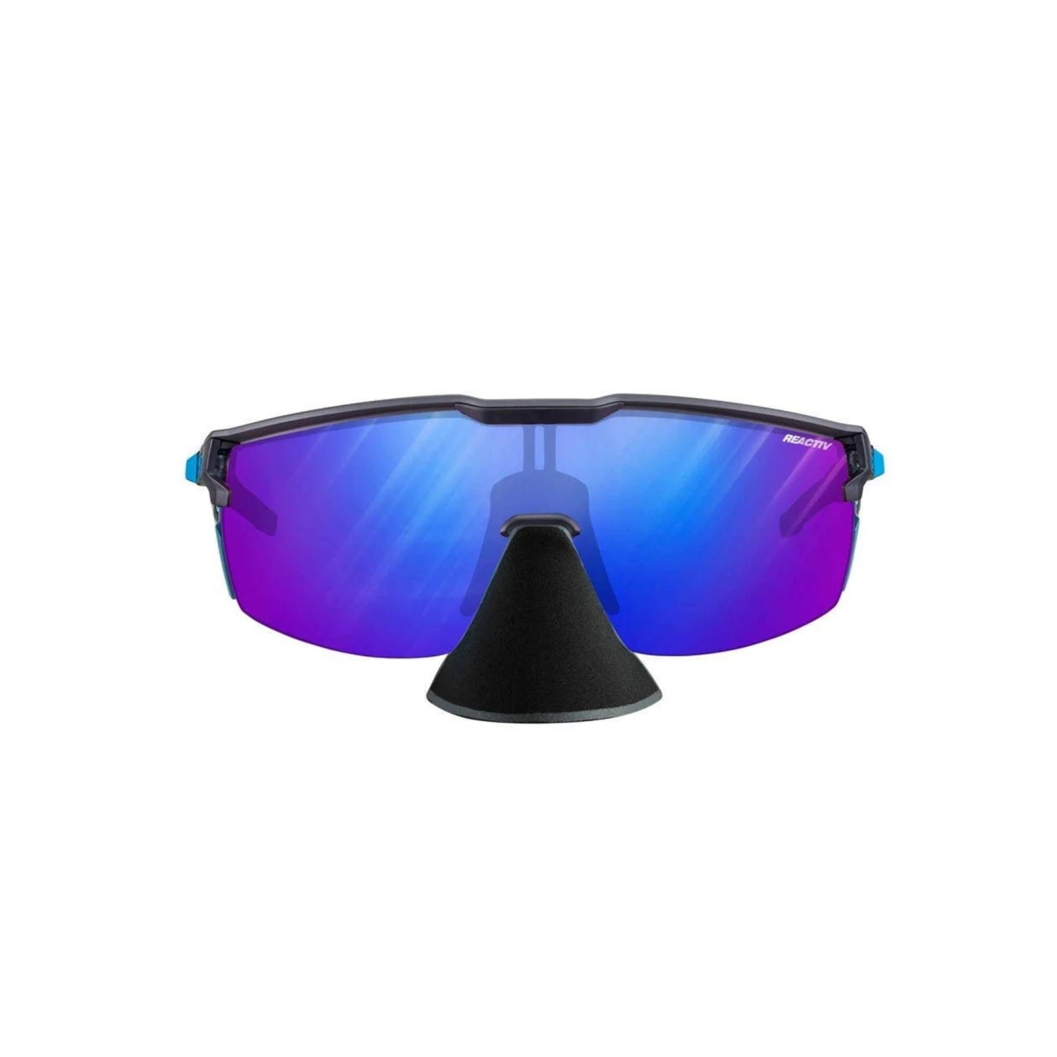 Julbo Ultimate Cover Dark Grey / Blue Sunglasses - Reactiv Performance 1-3 HC Lens 5 Julbo Ultimate Cover Dark Grey / Blue Sunglasses - Reactiv Performance 1-3 HC Lens - Image 3