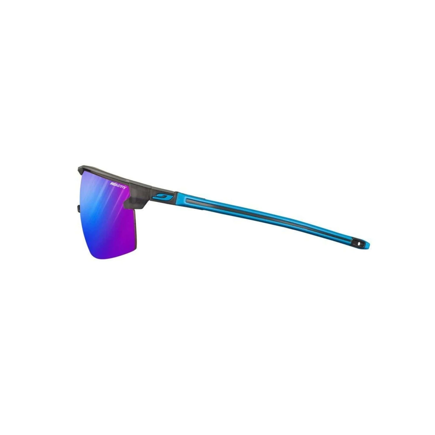Julbo Ultimate Cover Dark Grey / Blue Sunglasses - Reactiv Performance 1-3 HC Lens 6 Julbo Ultimate Cover Dark Grey / Blue Sunglasses - Reactiv Performance 1-3 HC Lens - Image 4