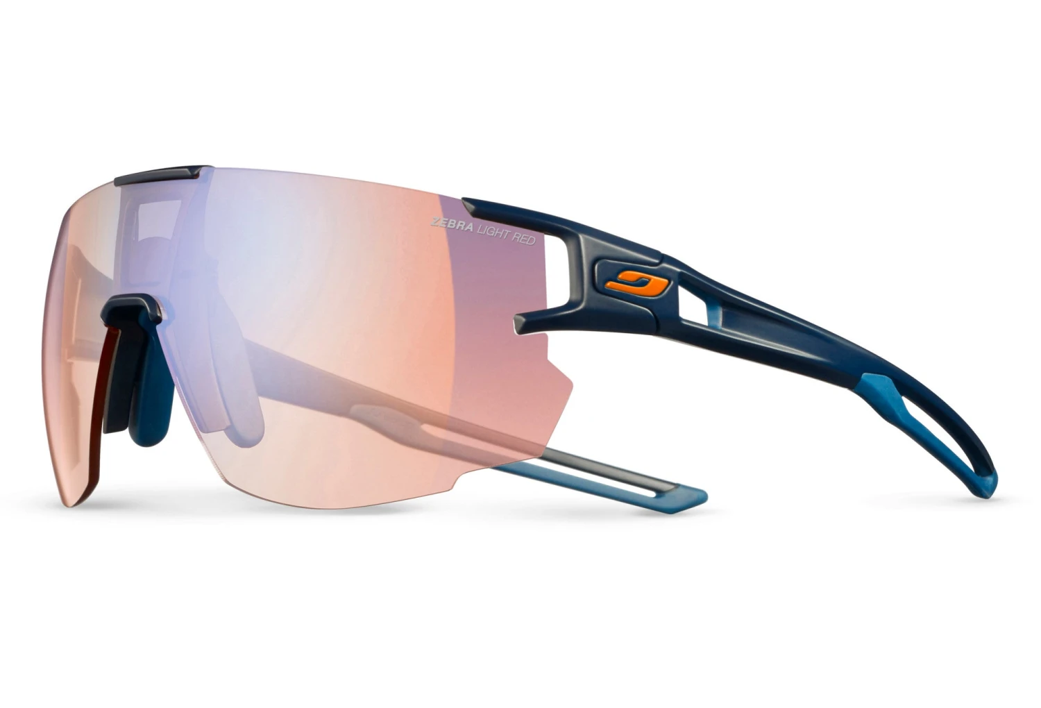 Julbo AeroSpeed Sunglasses - Blue Zebra Light Red Lens 3 Julbo AeroSpeed Sunglasses - Blue Zebra Light Red Lens